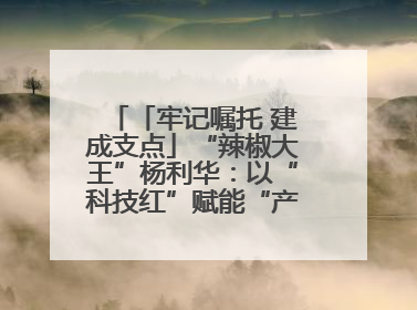 「牢记嘱托 建成支点」“辣椒大王”杨利华：以“科技红”赋能“产业绿”