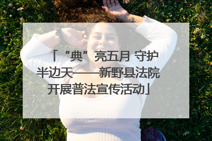 “典”亮五月 守护半边天——新野县法院开展普法宣传活动