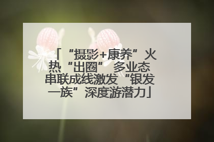 “摄影+康养”火热“出圈” 多业态串联成线激发“银发一族”深度游潜力