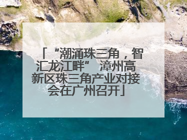 “潮涌珠三角，智汇龙江畔” 漳州高新区珠三角产业对接会在广州召开