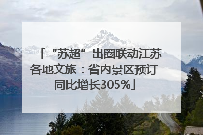 “苏超”出圈联动江苏各地文旅：省内景区预订同比增长305%