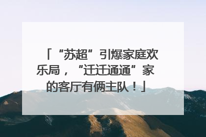 “苏超”引爆家庭欢乐局，“迁迁通通”家的客厅有俩主队！