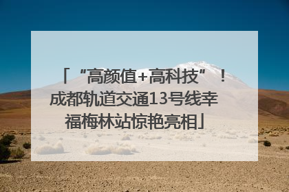 “高颜值+高科技”！成都轨道交通13号线幸福梅林站惊艳亮相