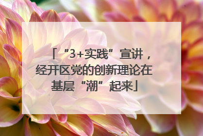 “3+实践”宣讲，经开区党的创新理论在基层“潮”起来