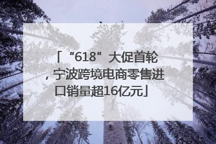 “618”大促首轮，宁波跨境电商零售进口销量超16亿元