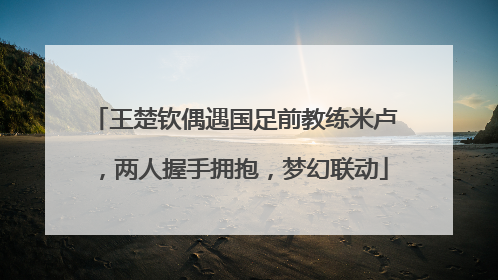 王楚钦偶遇国足前教练米卢，两人握手拥抱，梦幻联动