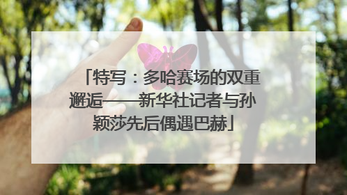 特写：多哈赛场的双重邂逅——新华社记者与孙颖莎先后偶遇巴赫