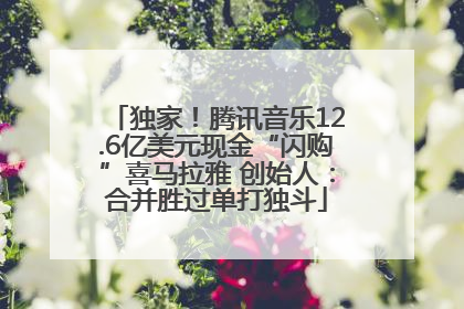 独家！腾讯音乐12.6亿美元现金“闪购”喜马拉雅 创始人：合并胜过单打独斗