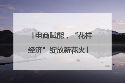 电商赋能，“花样经济”绽放新花火