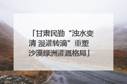甘肃民勤“浊水变清 漫灌转滴”重塑沙漠绿洲灌溉格局