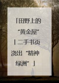 田野上的“黄金屋”丨二手书页浇出“精神绿洲”