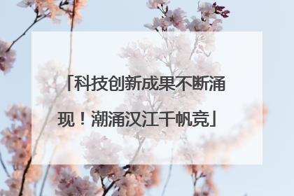 科技创新成果不断涌现！潮涌汉江千帆竞