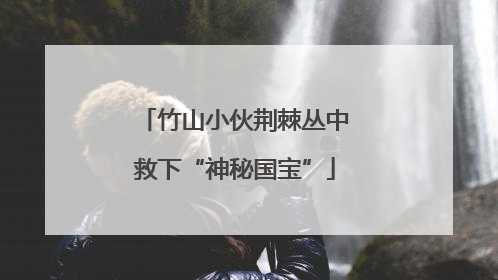 竹山小伙荆棘丛中救下“神秘国宝”