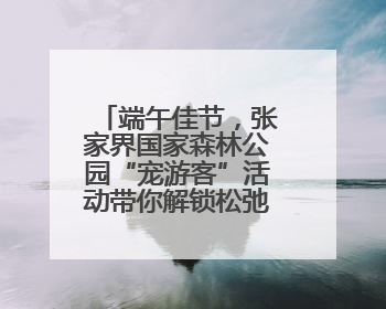 端午佳节，张家界国家森林公园“宠游客”活动带你解锁松弛感假期！