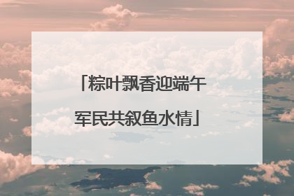 粽叶飘香迎端午 军民共叙鱼水情