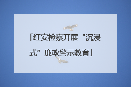 红安检察开展“沉浸式”廉政警示教育