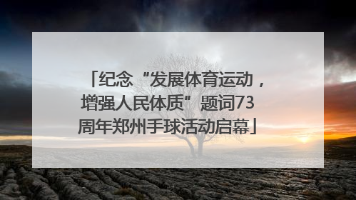 纪念“发展体育运动，增强人民体质”题词73周年郑州手球活动启幕