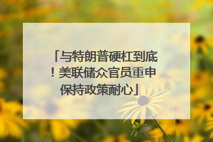与特朗普硬杠到底！美联储众官员重申保持政策耐心
