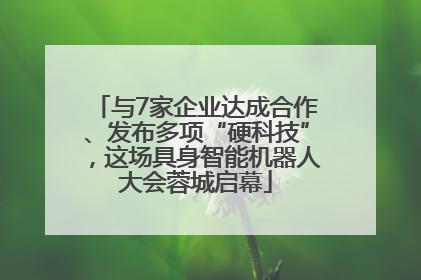 与7家企业达成合作、发布多项“硬科技”，这场具身智能机器人大会蓉城启幕