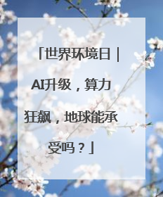 世界环境日｜AI升级，算力狂飙，地球能承受吗？