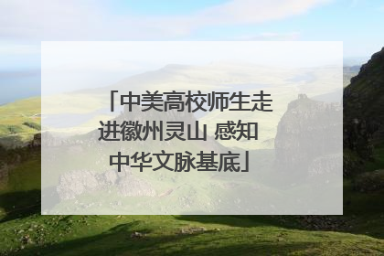 中美高校师生走进徽州灵山 感知中华文脉基底