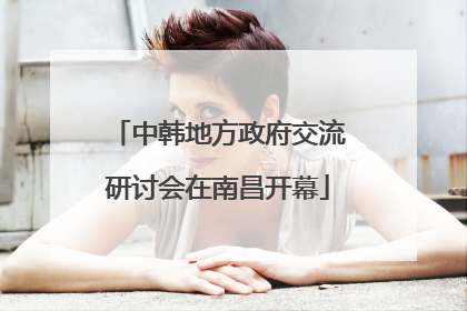 中韩地方政府交流研讨会在南昌开幕