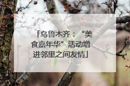 乌鲁木齐：“美食嘉年华”活动增进邻里之间友情
