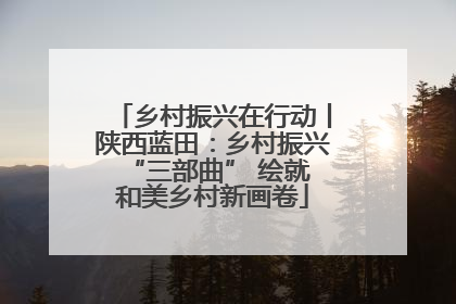 乡村振兴在行动丨陕西蓝田：乡村振兴 “三部曲” 绘就和美乡村新画卷