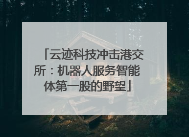 云迹科技冲击港交所：机器人服务智能体第一股的野望