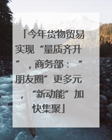 今年货物贸易实现“量质齐升”，商务部：“朋友圈”更多元，“新动能”加快集聚
