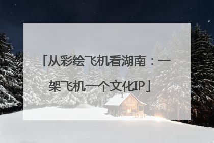 从彩绘飞机看湖南：一架飞机一个文化IP