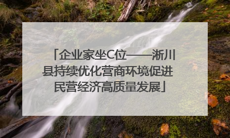 企业家坐C位——淅川县持续优化营商环境促进 民营经济高质量发展