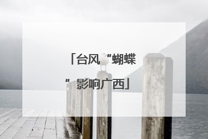 台风“蝴蝶”影响广西