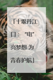 十堰丹江口：“电”亮梦想 为青春护航