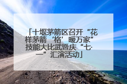 十堰茅箭区召开“花样茅箭‘格’暖万家”技能大比武暨庆“七·一”汇演活动