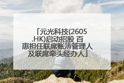 元光科技(2605.HK)启动招股 百惠担任联席账簿管理人及联席牵头经办人