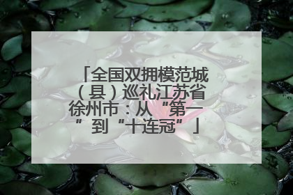 全国双拥模范城（县）巡礼江苏省徐州市：从“第一”到“十连冠”