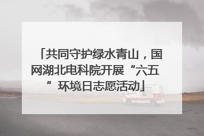 共同守护绿水青山，国网湖北电科院开展“六五”环境日志愿活动
