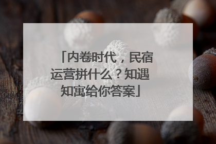 内卷时代，民宿运营拼什么？知遇知寓给你答案