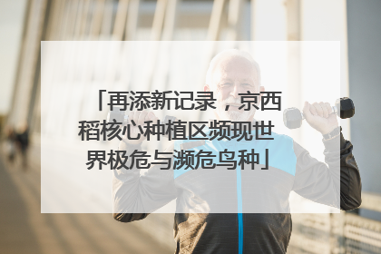 再添新记录，京西稻核心种植区频现世界极危与濒危鸟种