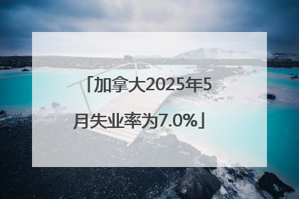 加拿大2025年5月失业率为7.0%