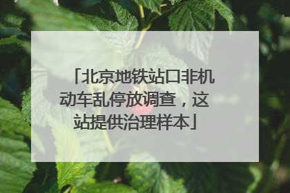 北京地铁站口非机动车乱停放调查，这站提供治理样本