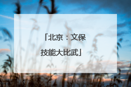 北京：文保技能大比武