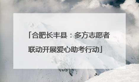 合肥长丰县：多方志愿者联动开展爱心助考行动