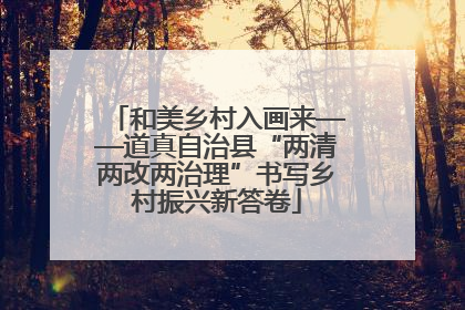 和美乡村入画来——道真自治县“两清两改两治理”书写乡村振兴新答卷
