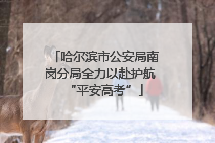 哈尔滨市公安局南岗分局全力以赴护航“平安高考”