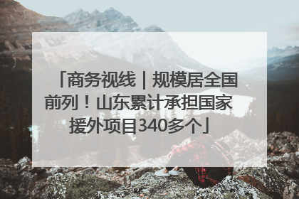 商务视线｜规模居全国前列！山东累计承担国家援外项目340多个