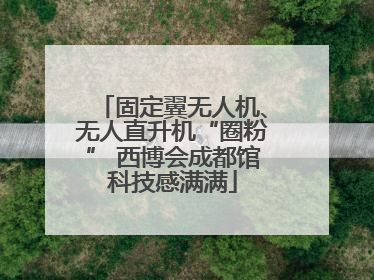 固定翼无人机、无人直升机“圈粉” 西博会成都馆科技感满满