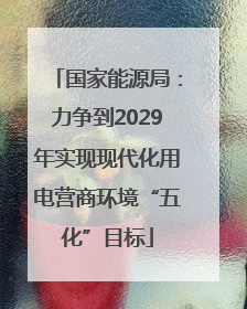 国家能源局：力争到2029年实现现代化用电营商环境“五化”目标