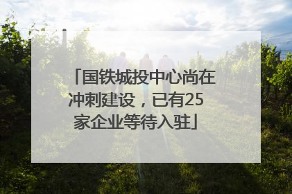 国铁城投中心尚在冲刺建设，已有25家企业等待入驻